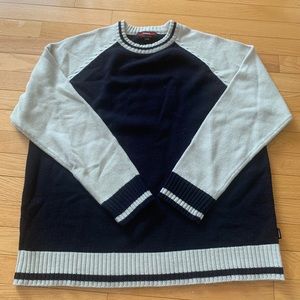 Black and beige sweater